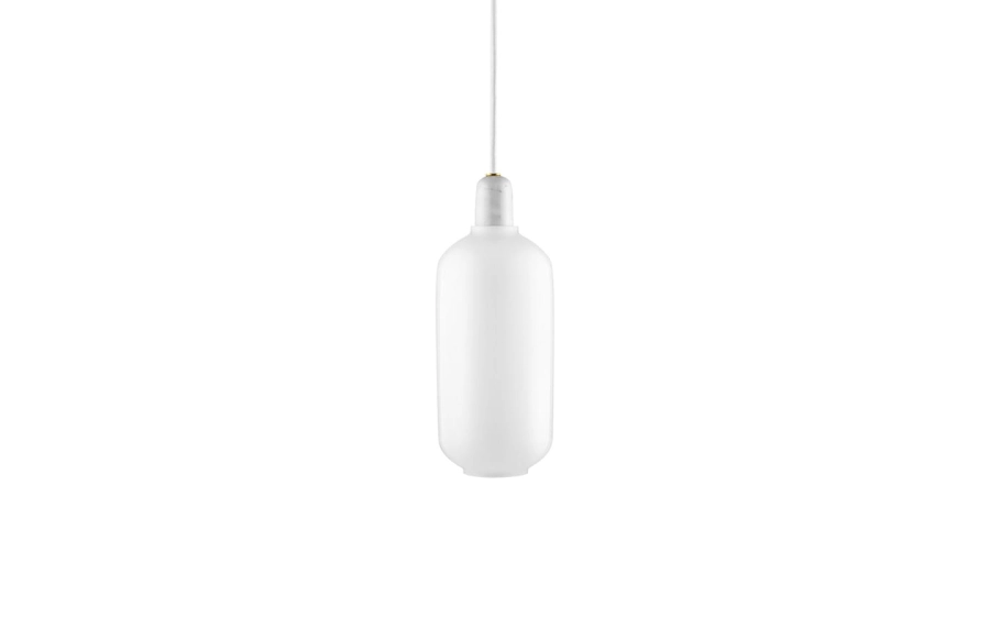 NORMANN COPENHAGEN lampa wisząca AMP L biały marmur