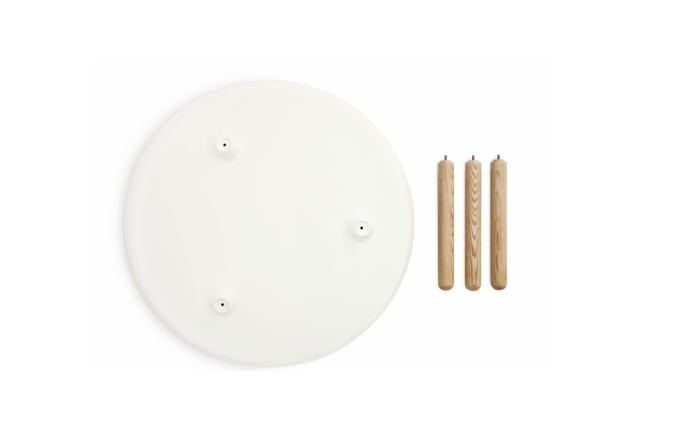 NORMANN COPENHAGEN stolik kawowy TABLO L biały/naturalny