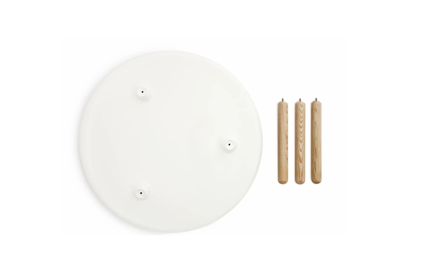 NORMANN COPENHAGEN stolik kawowy TABLO L biały/naturalny
