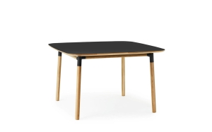 NORMANN COPENHAGEN stół FORM 120x120 dąb / czarny