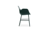 NORMANN COPENHAGEN krzesło z podłokietnikami FORM stal/zielone