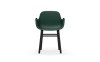 NORMANN COPENHAGEN krzesło z podłokietnikami FORM WOOD czarne/zielone