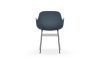 NORMANN COPENHAGEN krzesło z podłokietnikami FORM STEEL chrom/niebieski
