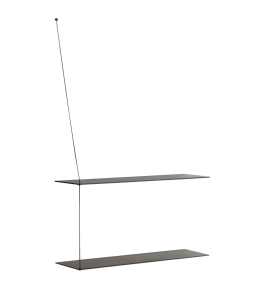 WOUD półka STEDGE 80 cm czarny dąb