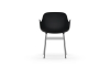 NORMANN COPENHAGEN krzesło z podłokietnikami FORM STEEL chrom/czarny