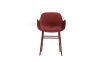 NORMANN COPENHAGEN krzesło z podłokietnikami FORM stal/czerwone