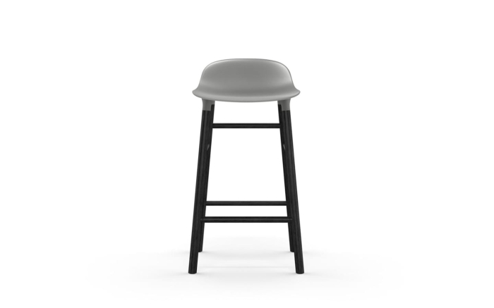 NORMANN COPENHAGEN krzesło barowe FORM WOOD czarne/szare