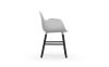 NORMANN COPENHAGEN krzesło z podłokietnikami FORM WOOD czarne/białe