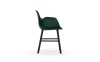 NORMANN COPENHAGEN krzesło z podłokietnikami FORM WOOD czarne/zielone