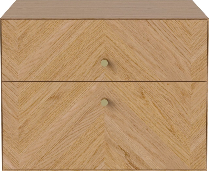 BOLIA szafka wisząca z podwójną szufladą LUXE 40x40 dąb olejowany