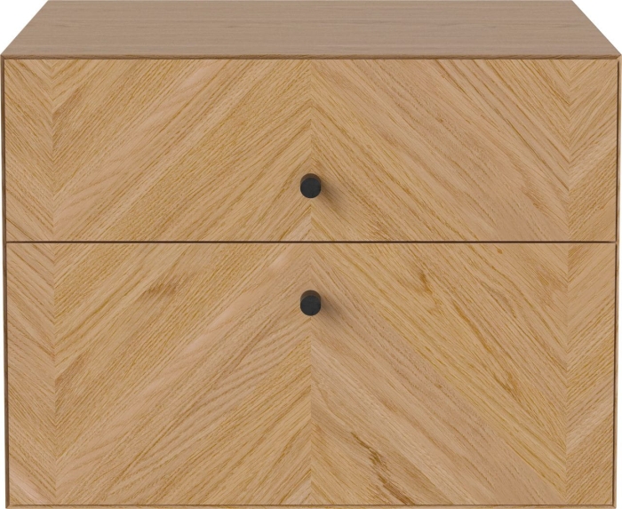 BOLIA szafka wisząca z podwójną szufladą LUXE 40x40 dąb olejowany
