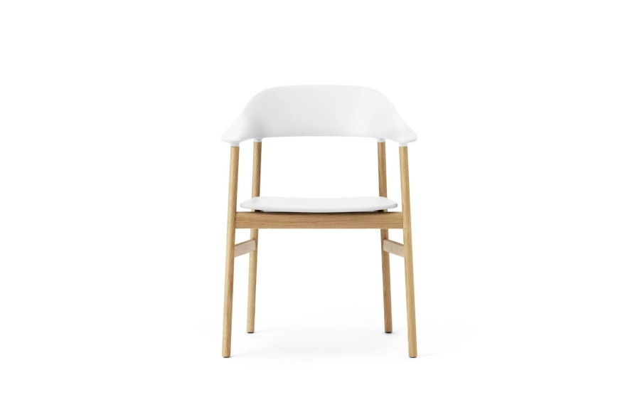 NORMANN COPENHAGEN krzesło z podłokietnikami HERIT dąb/białe