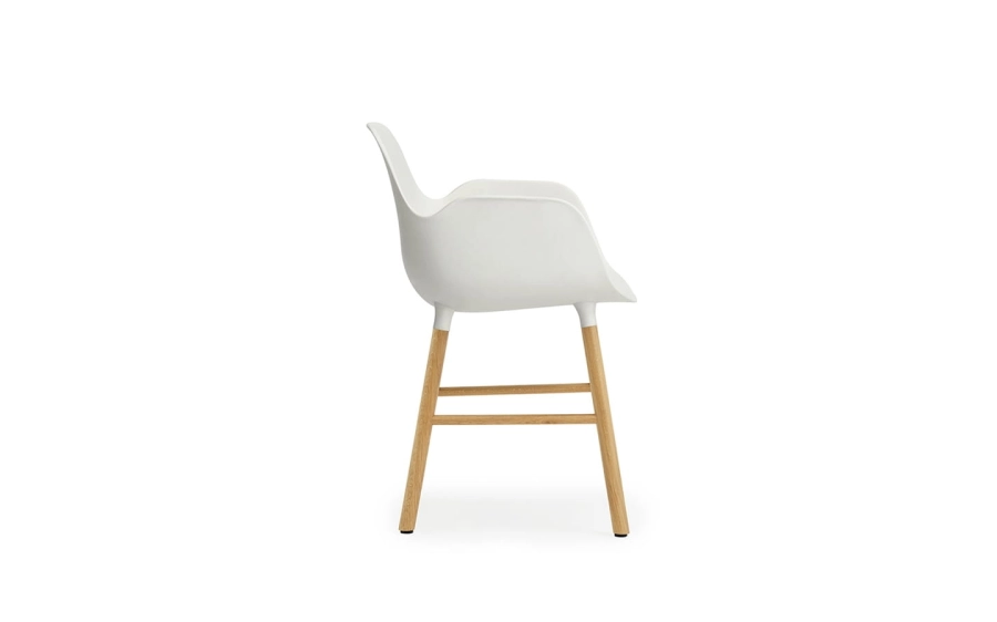 NORMANN COPENHAGEN krzesło z podłokietnikami FORM WOOD dąb/białe