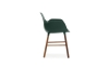 NORMANN COPENHAGEN krzesło z podłokietnikami FORM WOOD orzech/zielone