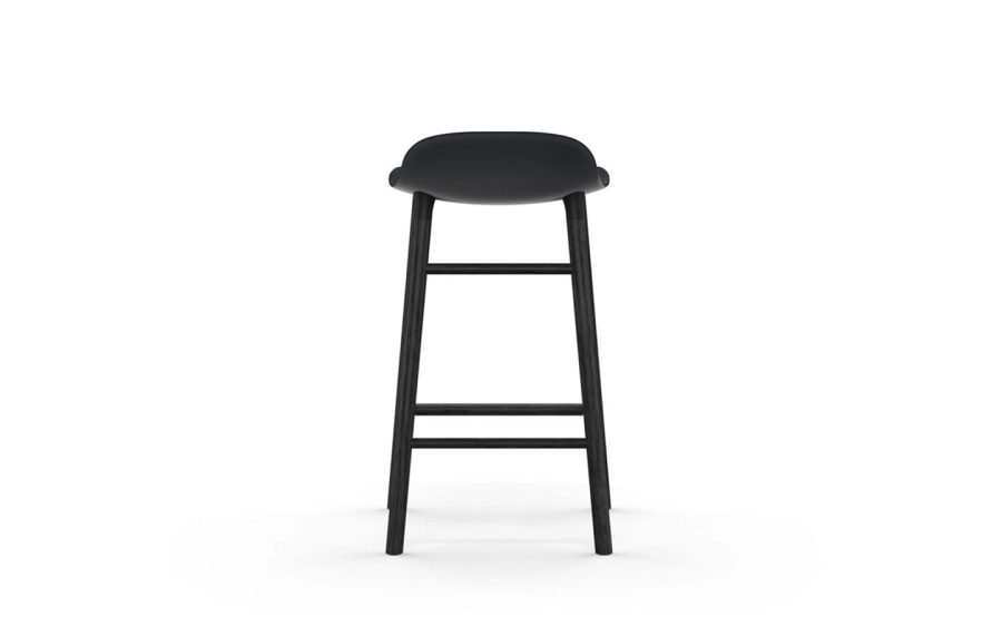 NORMANN COPENHAGEN krzesło barowe FORM WOOD czarne