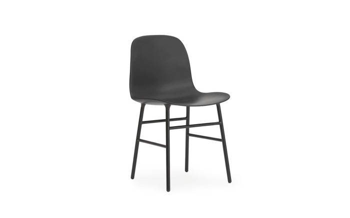 NORMANN COPENHAGEN krzesło FORM STEEL czarne