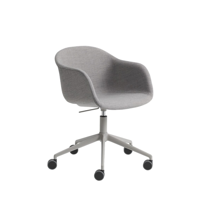 MUUTO krzesło obrotowe na kółkach z regulacją tapicerowane FIBER SWIVEL