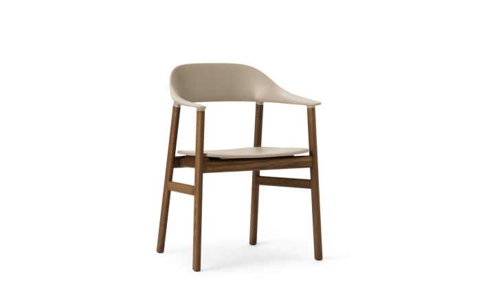 NORMANN COPENHAGEN krzesło z podłokietnikami HERIT dymiony dąb/piaskowe