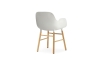 NORMANN COPENHAGEN krzesło z podłokietnikami FORM WOOD dąb/białe