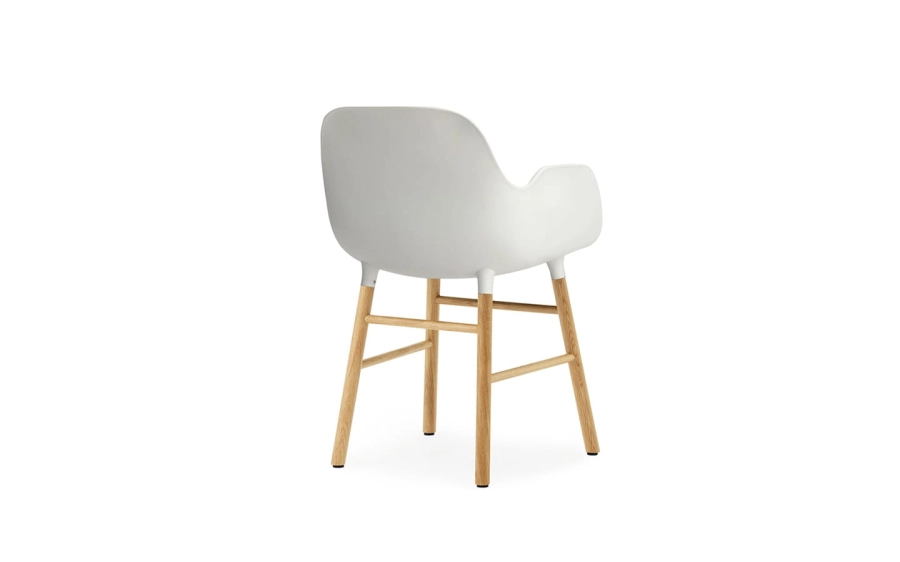 NORMANN COPENHAGEN krzesło z podłokietnikami FORM WOOD dąb/białe