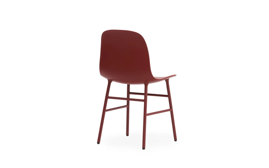 NORMANN COPENHAGEN krzesło FORM STEEL czerwone
