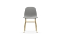 NORMANN COPENHAGEN krzesło FORM STEEL mosiądz/szare