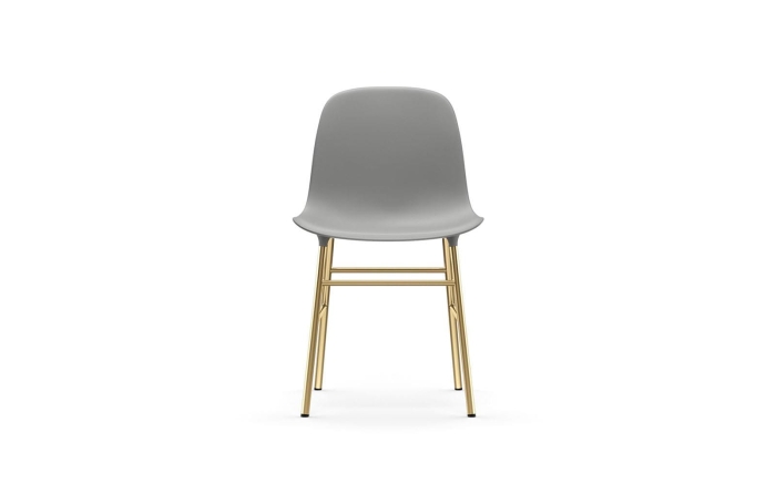NORMANN COPENHAGEN krzesło FORM STEEL mosiądz/szare