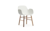 NORMANN COPENHAGEN krzesło z podłokietnikami FORM WOOD orzech/białe