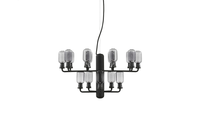 NORMANN COPENHAGEN żyrandol AMP S czarny marmur