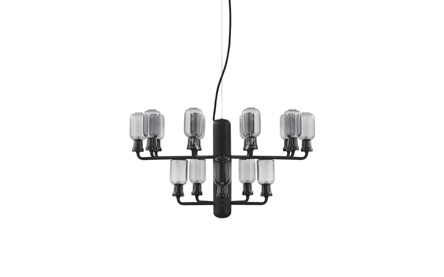 NORMANN COPENHAGEN żyrandol AMP S czarny marmur