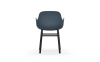 NORMANN COPENHAGEN krzesło z podłokietnikami FORM WOOD czarne/niebieskie