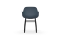 NORMANN COPENHAGEN krzesło z podłokietnikami FORM WOOD czarne/niebieskie