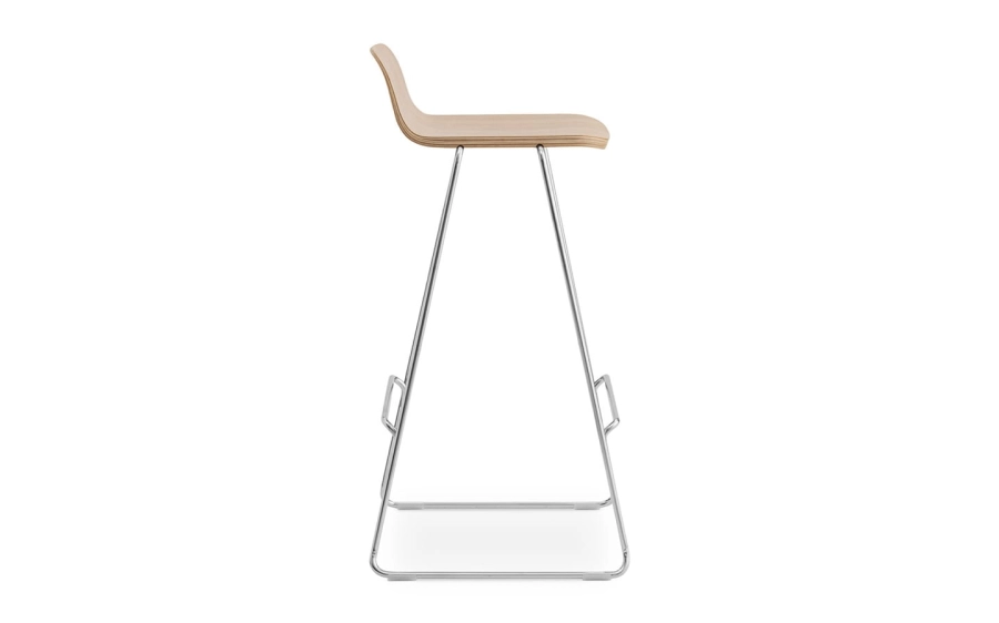 NORMANN COPENHAGEN krzesło barowe JUST dąb/chrom