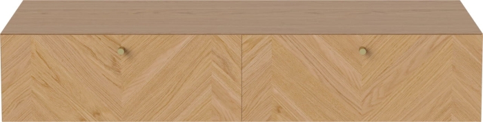 BOLIA szafka wisząca z podwójną szufladą podłużna LUXE 35x100 cm dąb olejowany