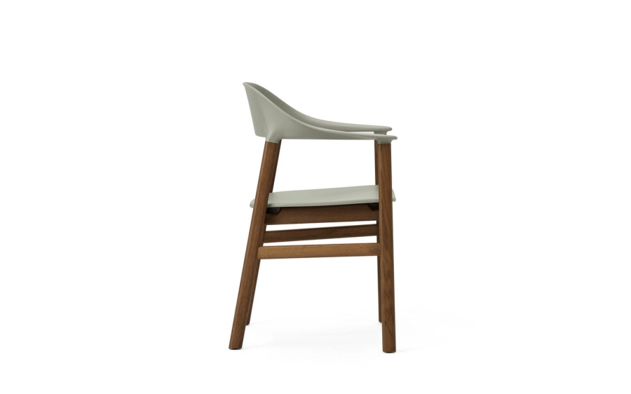 NORMANN COPENHAGEN krzesło z podłokietnikami HERIT dymiony dąb/zielone