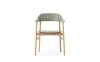 NORMANN COPENHAGEN krzesło z podłokietnikami HERIT dąb/zielone