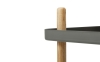 NORMANN COPENHAGEN stolik / barek na kółkach BLOCK jesion/ciemna szarość