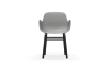 NORMANN COPENHAGEN krzesło z podłokietnikami FORM WOOD czarny/szary