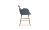 NORMANN COPENHAGEN krzesło z podłokietnikami FORM WOOD dąb/niebieskie