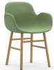 NORMANN COPENHAGEN krzesło tapicerowane z podłokietnikami FORM WOOD dąb