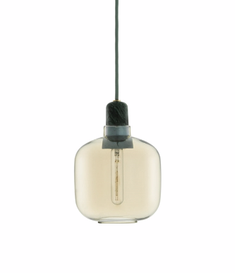 NORMANN COPENHAGEN lampa wisząca AMP S zielony marmur