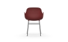 NORMANN COPENHAGEN krzesło z podłokietnikami FORM STEEL chrom/czerwone