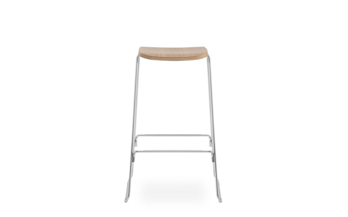 NORMANN COPENHAGEN stołek barowy JUST dąb/chrom