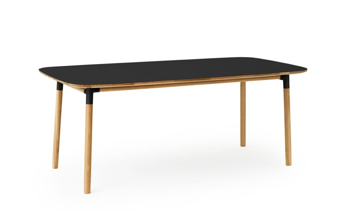 NORMANN COPENHAGEN stół FORM 95x200 czarny