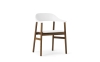 NORMANN COPENHAGEN krzesło z podłokietnikami tapicerowane HERIT dymiony dąb/białe