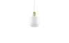 NORMANN COPENHAGEN lampa wisząca AMP S mosiądz/białe szkło