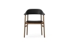 NORMANN COPENHAGEN krzesło z podłokietnikami HERIT dymiony dąb/czarne