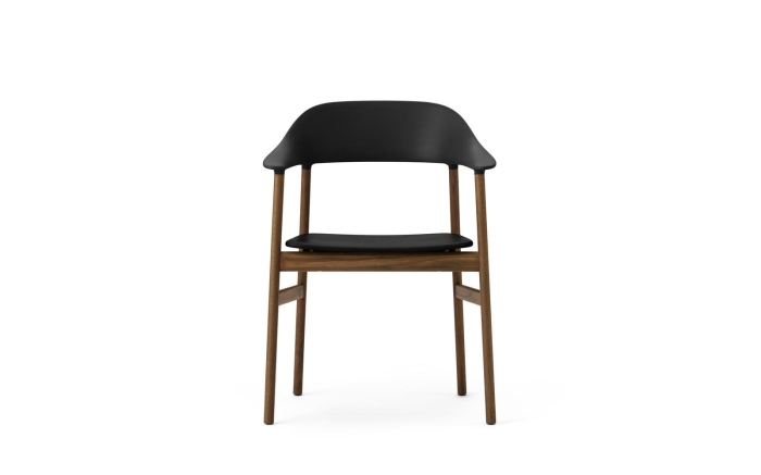 NORMANN COPENHAGEN krzesło z podłokietnikami HERIT dymiony dąb/czarne