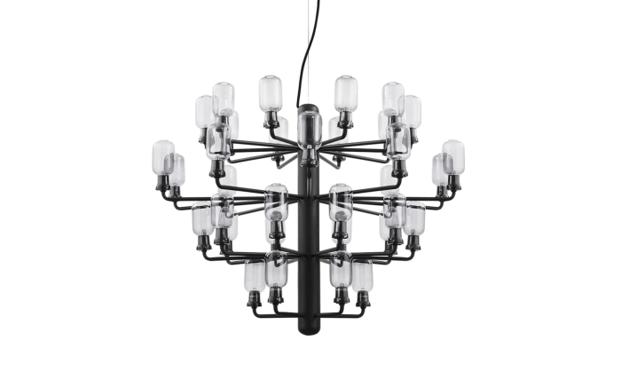 NORMANN COPENHAGEN żyrandol AMP L czarny marmur