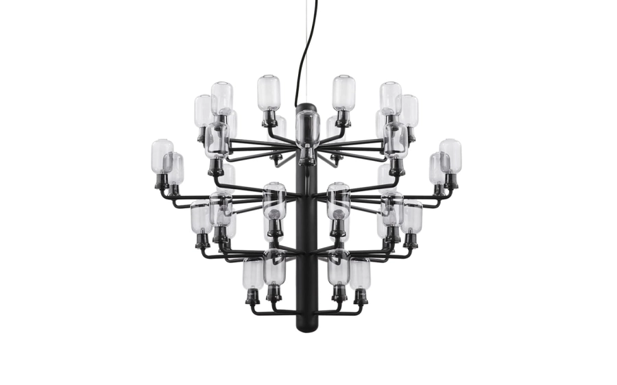 NORMANN COPENHAGEN żyrandol AMP L czarny marmur